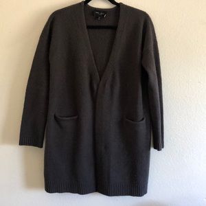 Long dark grey cardigan